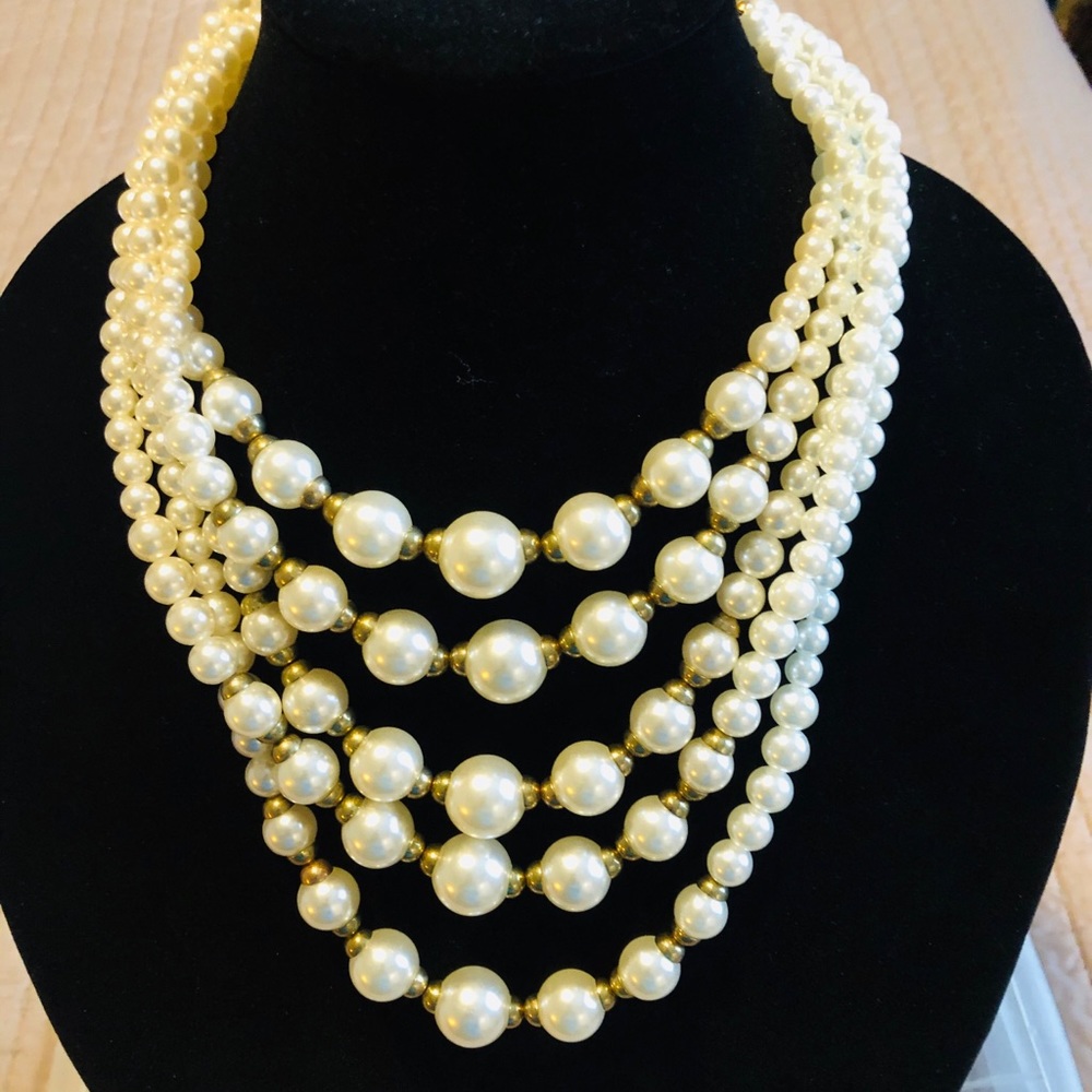Faux Pearl Necklace